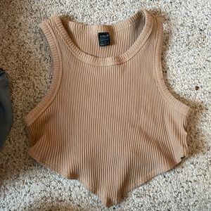 SHEIN XS brown cropped tank top